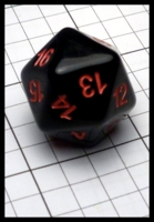 Dice : Dice - 20D - Black with no numeral 20 GenCon Aug 2016